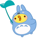 Kawaii Totoro Molang and Piu Piu