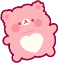 Molang and Pink Teddy Bear