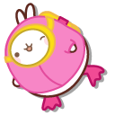 Molang and Piu Piu as Scuba Divers