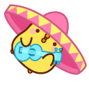 Molang and Piu Piu in Mexican Outfits