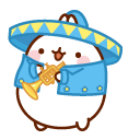 Molang and Piu Piu in Mexican Outfits