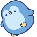 Molang and Piu Piu in Penguin Costumes
