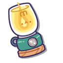 Molang and Piu Piu with Blanket and Lantern