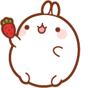 Molang and Strawberry