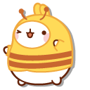 Molang Bee and Piu Piu Ladybug