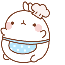 Molang Cooking an Egg