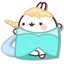 Molang Elsa and Piu Piu Olaf