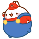 Molang Mario and Piu Piu Super Mushroom