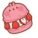 Molang Pink Macaron and Donut