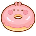Molang Pink Macaron and Donut