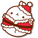 Molang Santa Claus and Piu Piu Deer