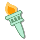 Molang Statue of Liberty and a Torch
