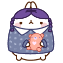Molang Wednesday and Piu Piu Pugsley