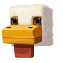 A Minecraft Movie Chicken and Baby Zombie