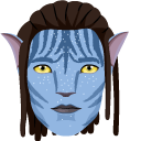 Avatar Jake Sully and Knife