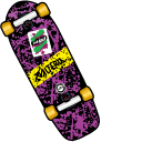 Back to the Future Marty McFly and Skateboard