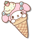 Kuromi and My Melody Ice Cream