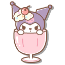 Kuromi and My Melody Ice Cream