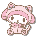 Kuromi and My Melody in Cat Costumes