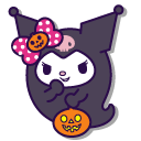 Kuromi in Ghost and Skeleton Costumes