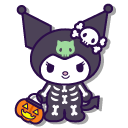 Kuromi in Ghost and Skeleton Costumes