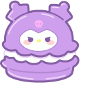 Sanrio Kuromi Purple Macaron