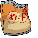 Naruto Choji Akimichi and Snack