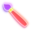 Colorful Brush and Palette Neon