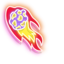 Colourful Comet and Earth Neon