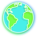 Colourful Comet and Earth Neon
