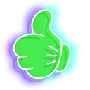 Neon Alien Hands