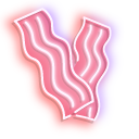 Neon Bacon and Egg