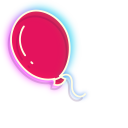 Neon Balloon and Pennywise
