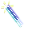 Neon Blue Magic Wand and Hat