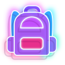 Neon Book and Backpack