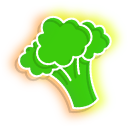 Neon Broccoli and Green Pepper