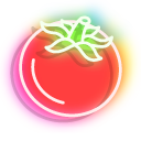 Neon Cucumber and Tomato