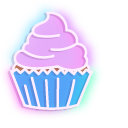 Neon Cupcake
