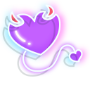 Neon Devil and Angel Heart