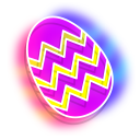 Neon Easter Egg and Chick