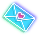 Neon Eiffel Tower and Love Letter