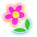 Neon Flower and Duck