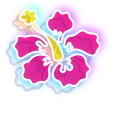 Neon Flower and Leaf
