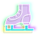 Neon Goblet and Ice Skates