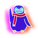 Neon Icicle and Penguin