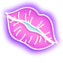 Neon Kiss and Vampire Lips