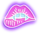 Neon Kiss and Vampire Lips