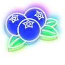 Neon Lingonberry and Blueberry