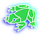 Neon Lizard and Frog