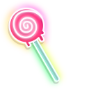 Neon Lollipop and Candy